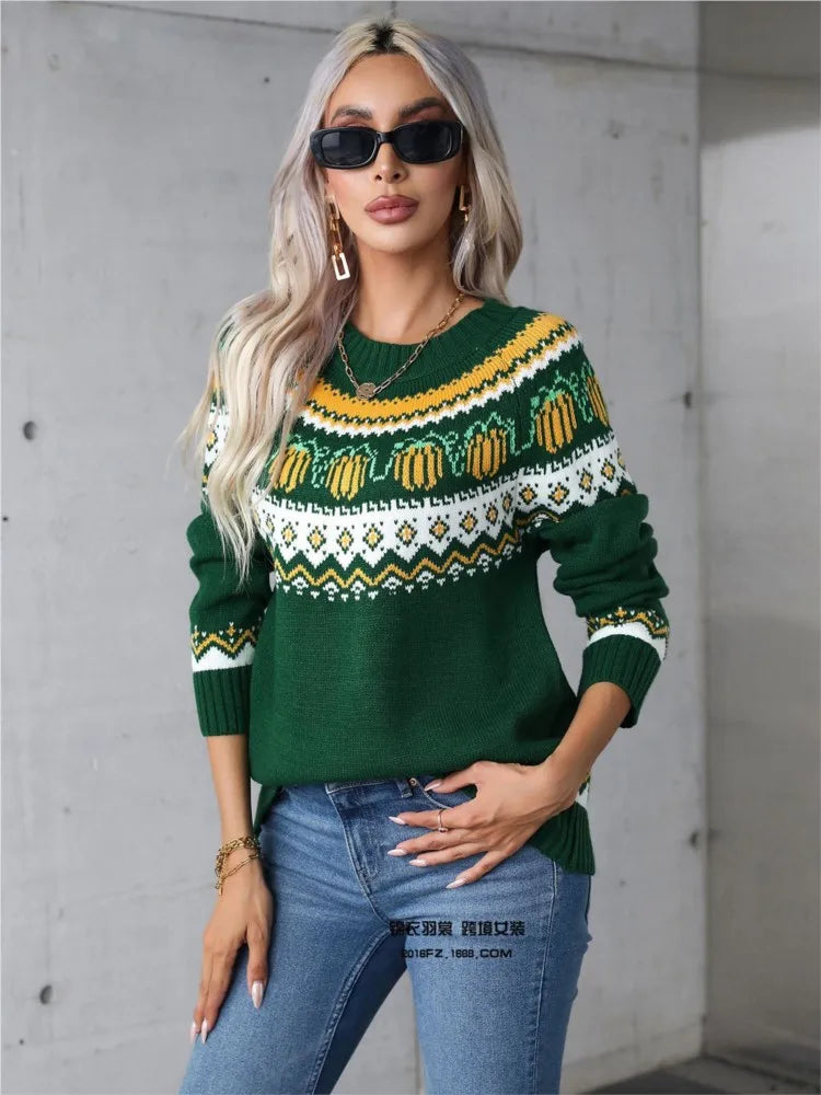 Women's Relaxed Crew Neck Knit