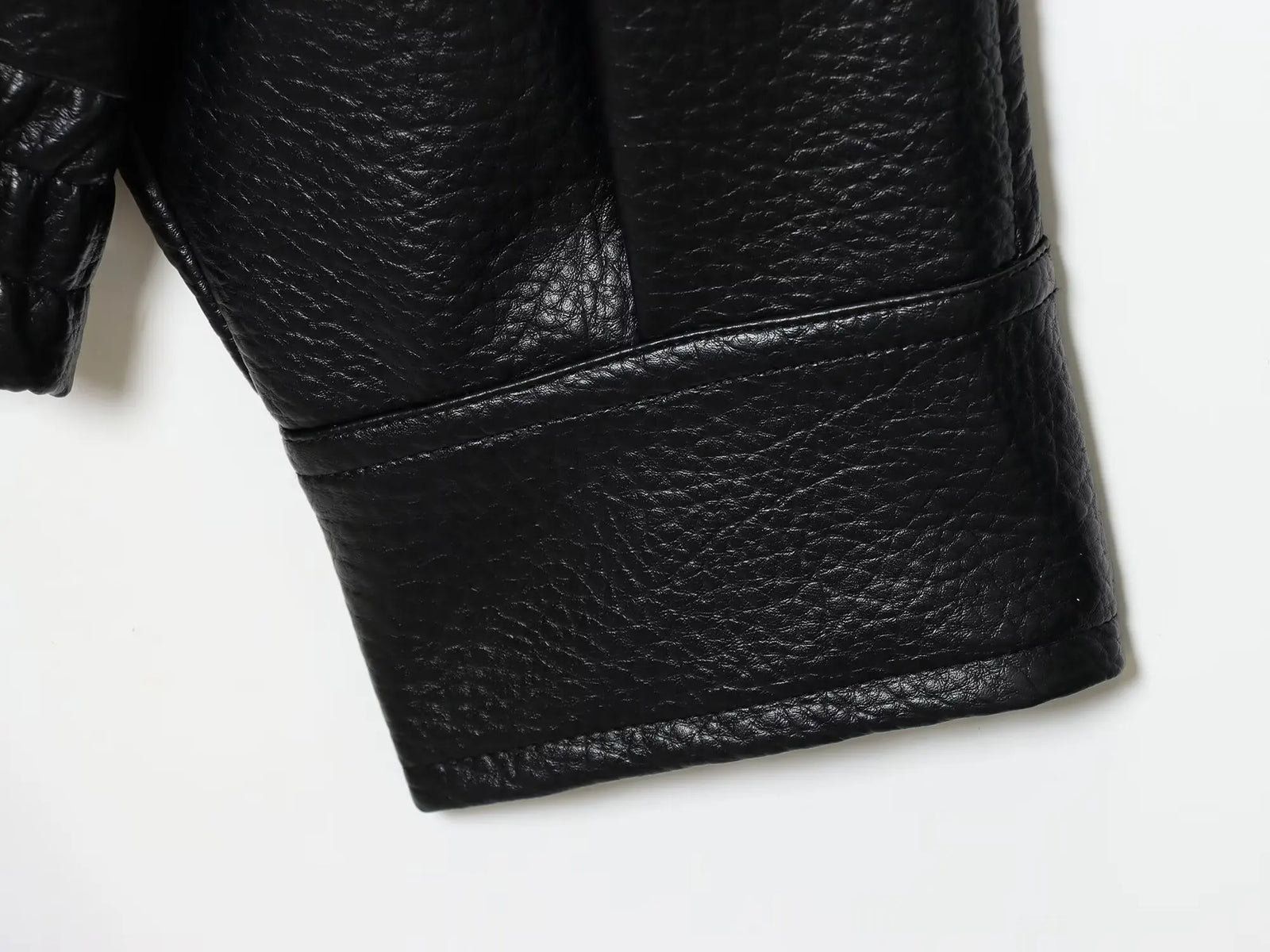 Women's Black Faux Leather Jacket