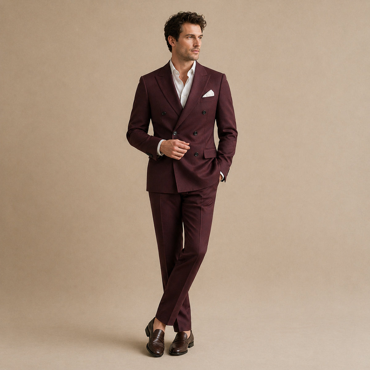 The Desenzano Men’s Double Breasted Suit – Timeless Formal Jacket and Trousers Set