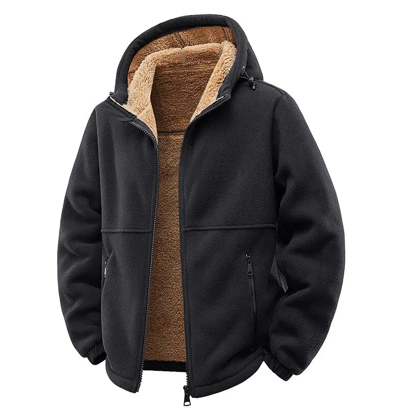 Men's Hooded Wool Coat – Warm Lined