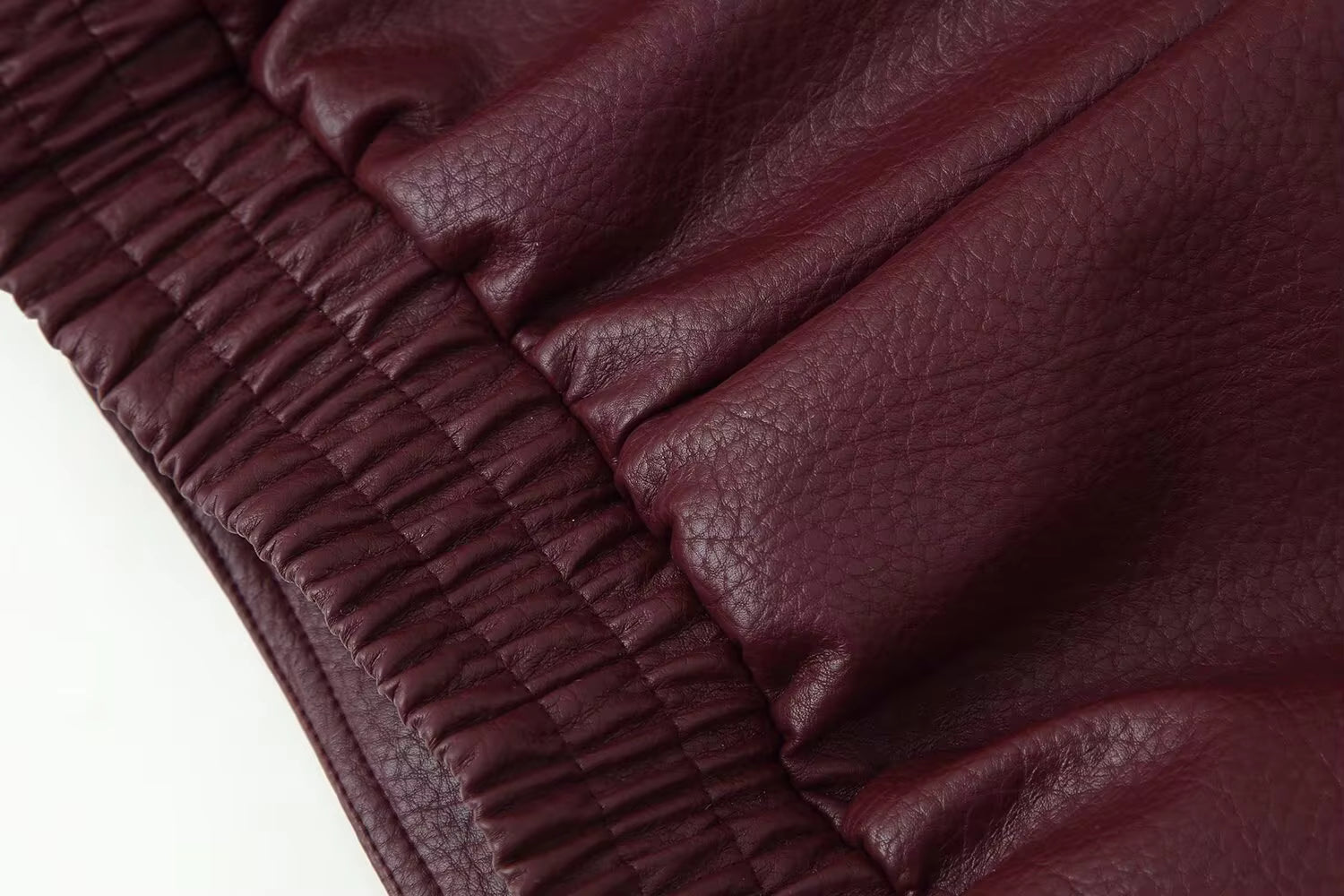 Women's Faux Fur Collar Jacket – Oversized Wine Red Coat