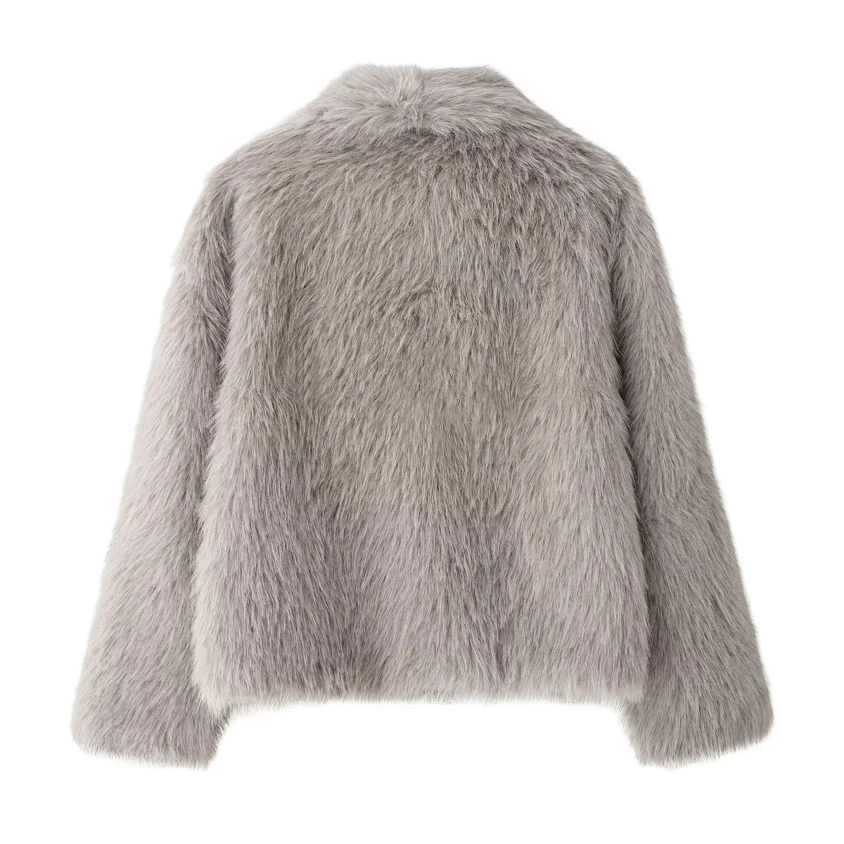 Women's Brown Faux Fur Coat