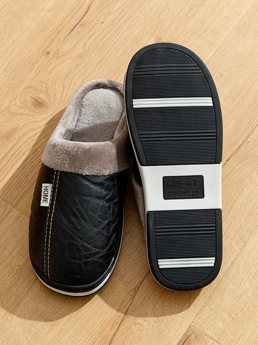 The Maida Vale Men's Fleece Lined Slip On Slippers