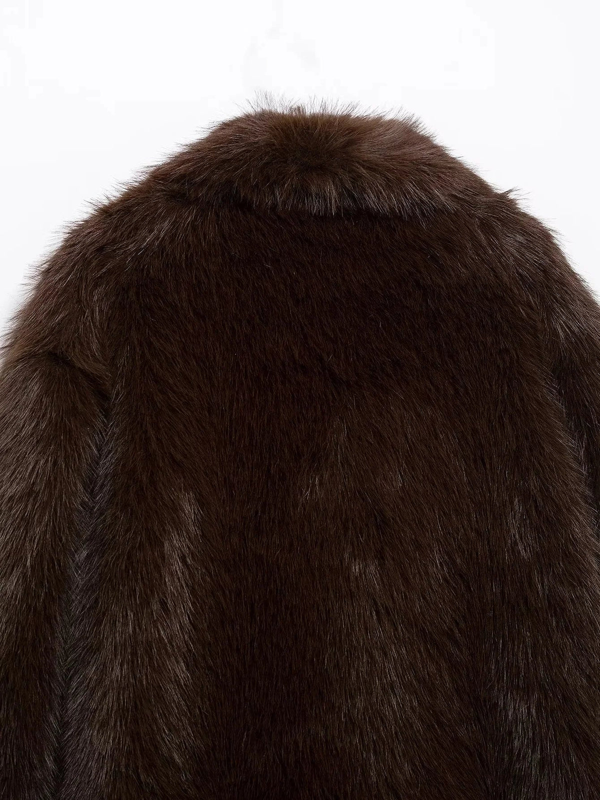Women's Brown Faux Fur Coat