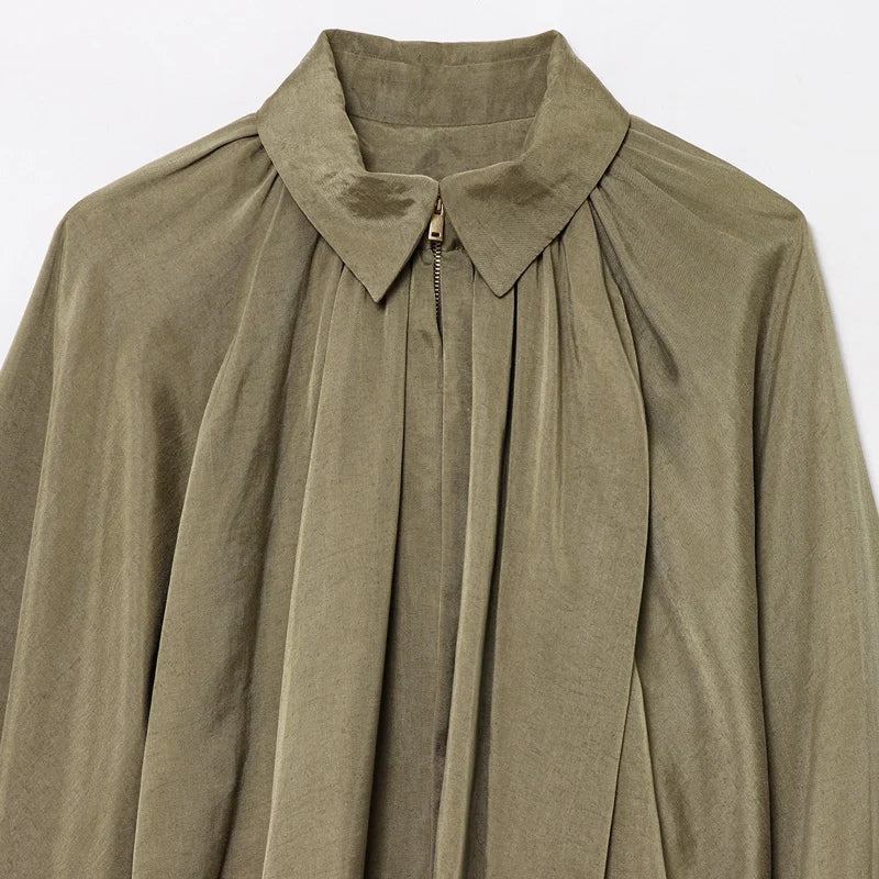 Women's Puff Sleeve Bomber Jacket