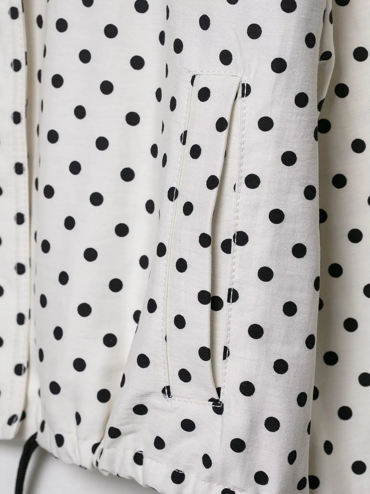 Women's Polka Dot Turtleneck Coat