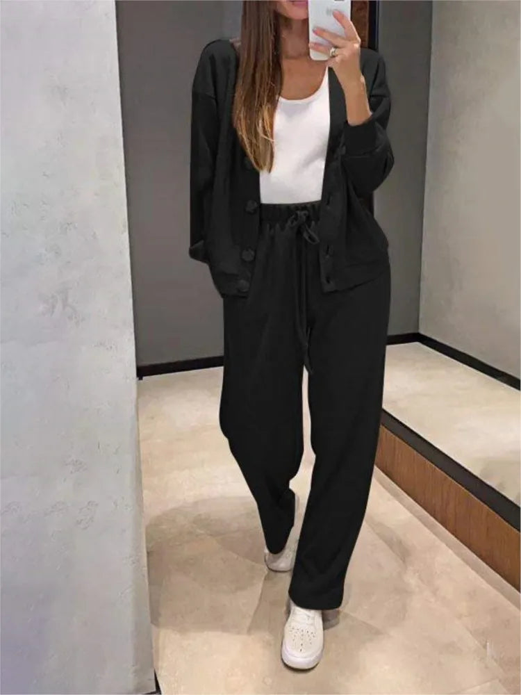 Women's Knit Two Piece Lounge Set