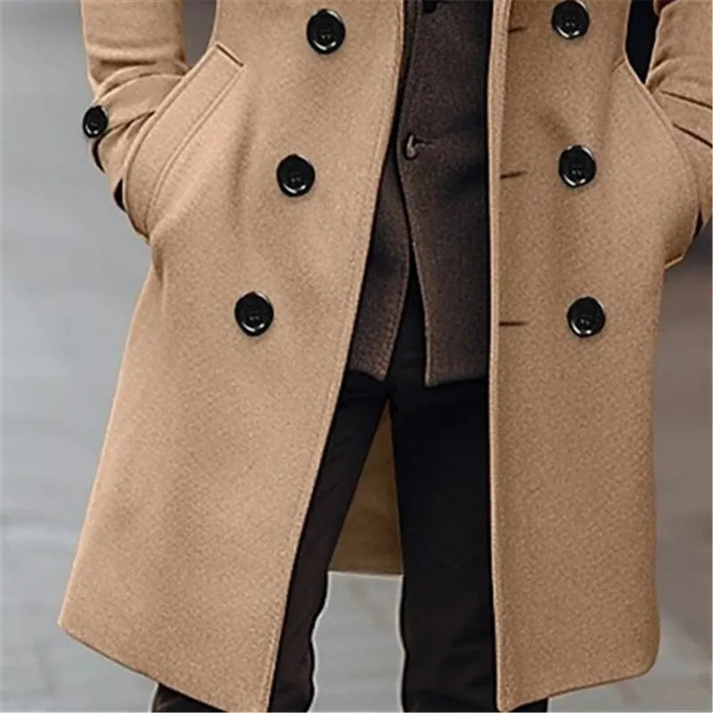 Men's Full Length Wool Coat – Tailored