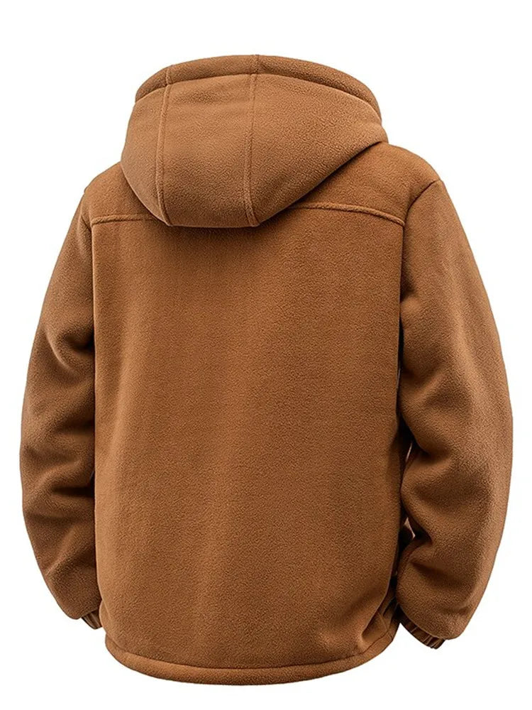 Men's Hooded Wool Coat – Warm Lined