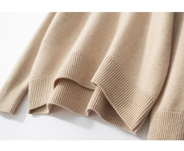 Women's Cashmere Blend High Neck Knit