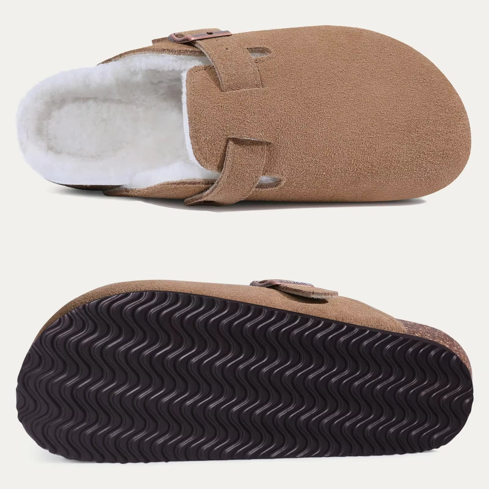 The Canonbury Men's Fleece Lined Buckle Winter Clogs