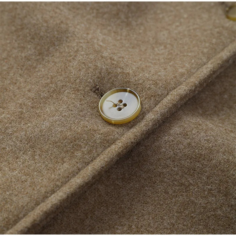 Women's Wool Jacket with Pleats