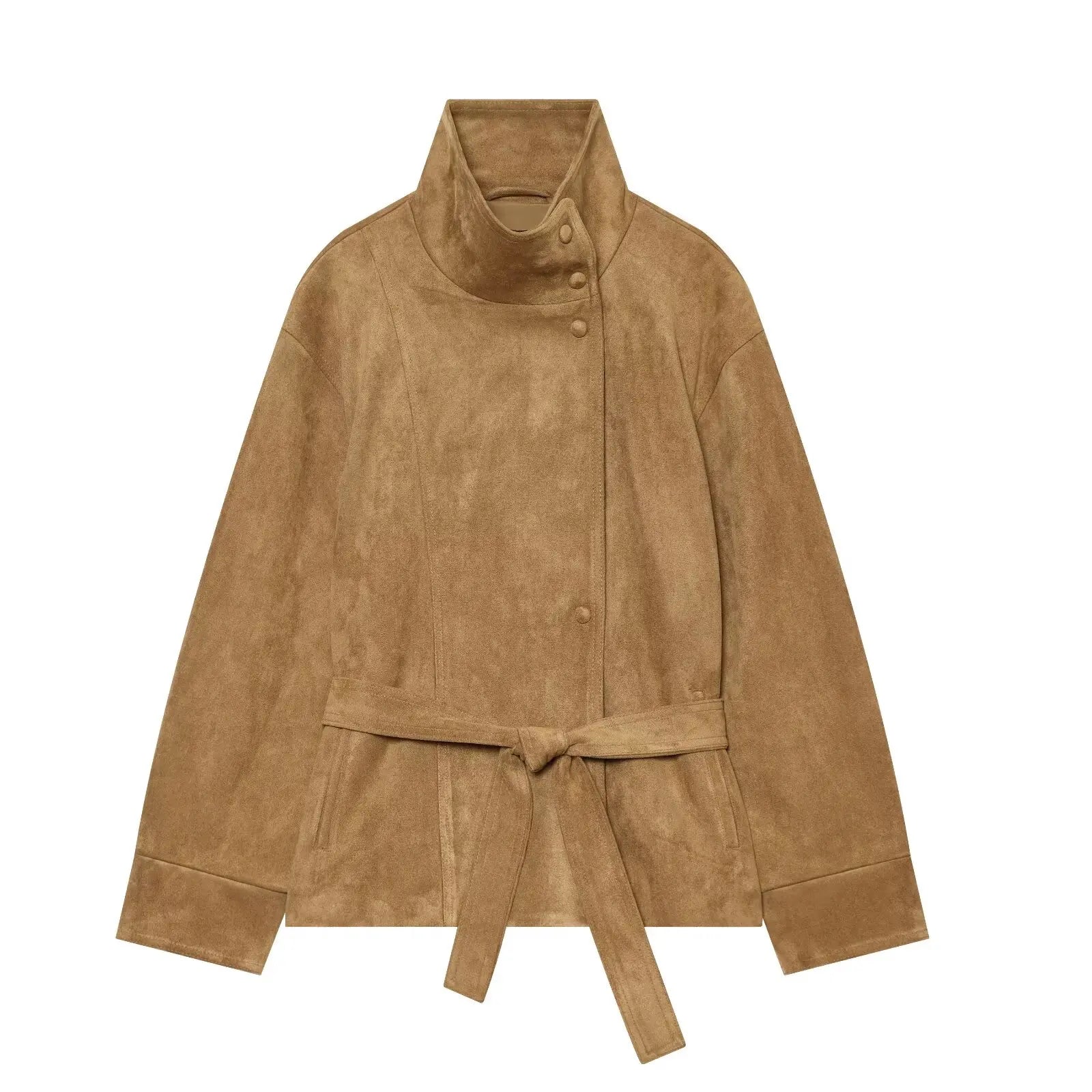 Women's Belted Faux Fur Coat