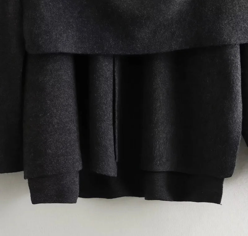 Women's Parka with Attached Scarf