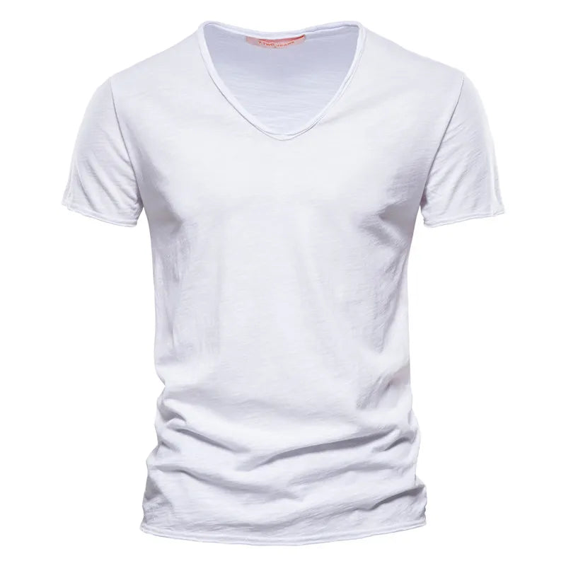 The Buckhead Men's Soft Cotton V Neck T Shirt