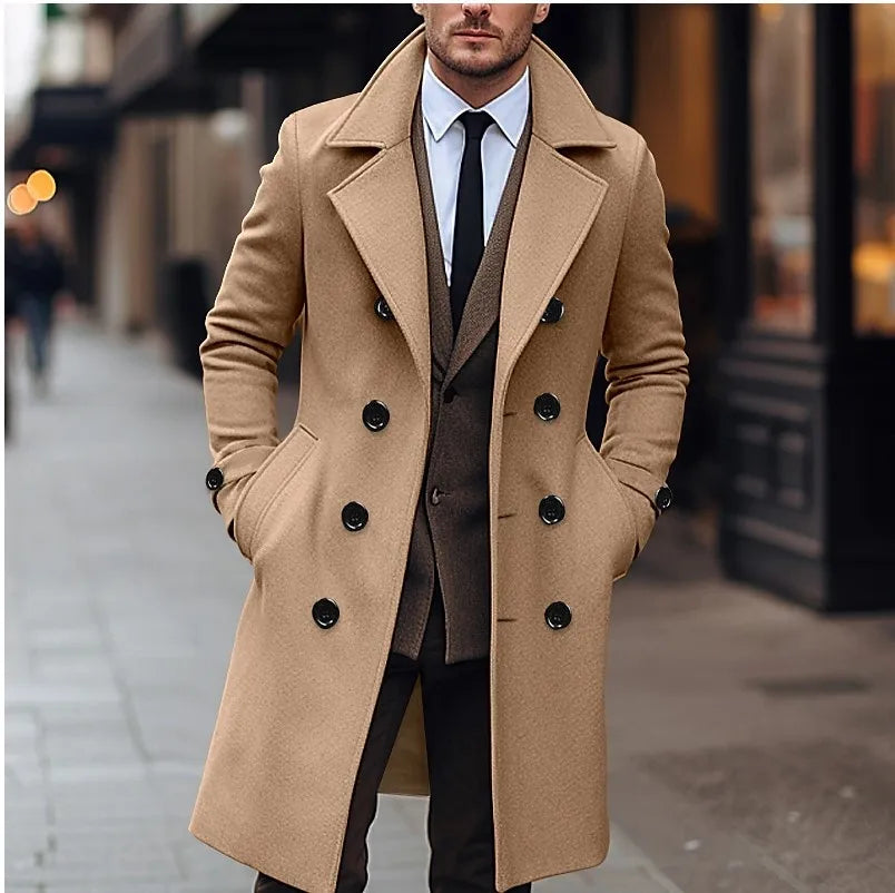 Men's Wool Overcoat – Double Breasted