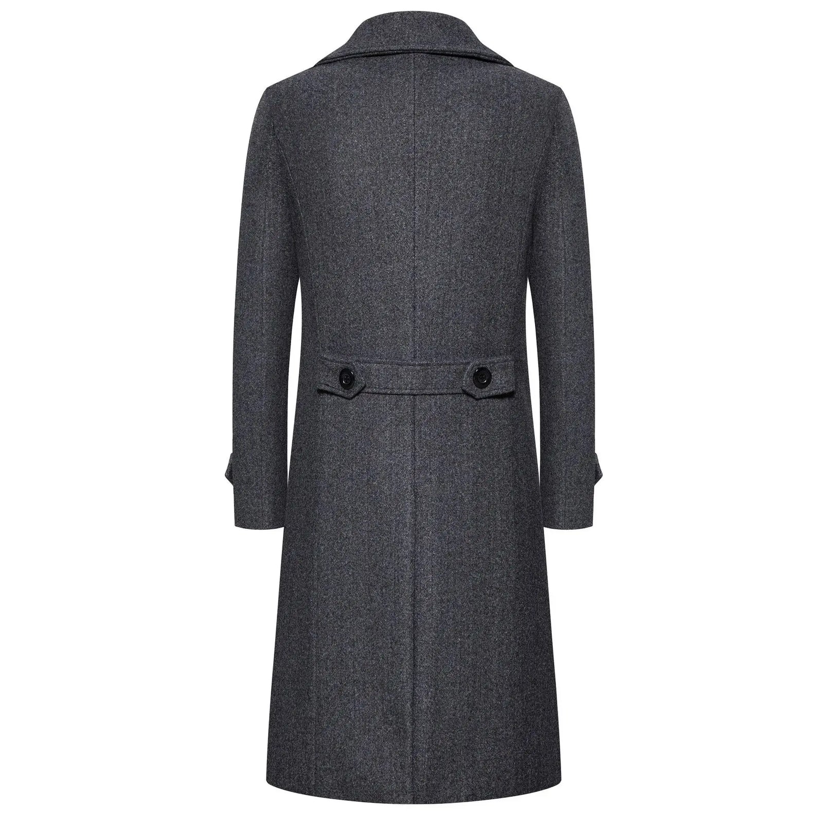 Men's Slim Wool Coat – Long Double Breasted