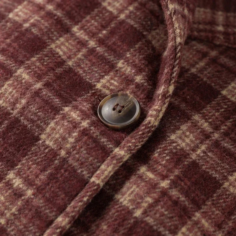 Women's Grid Check Winter Coat