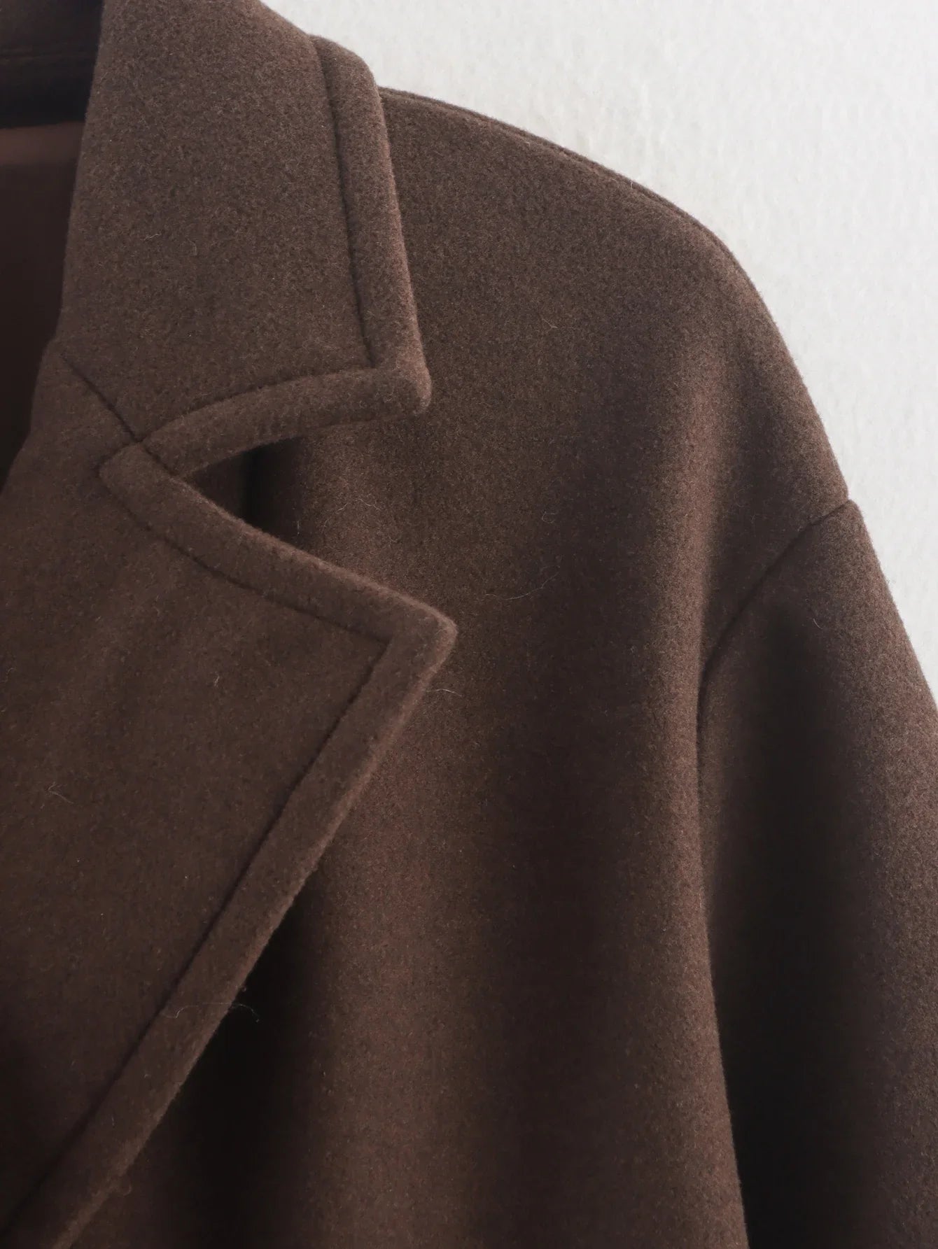 Women's Brown Wool Winter Coat