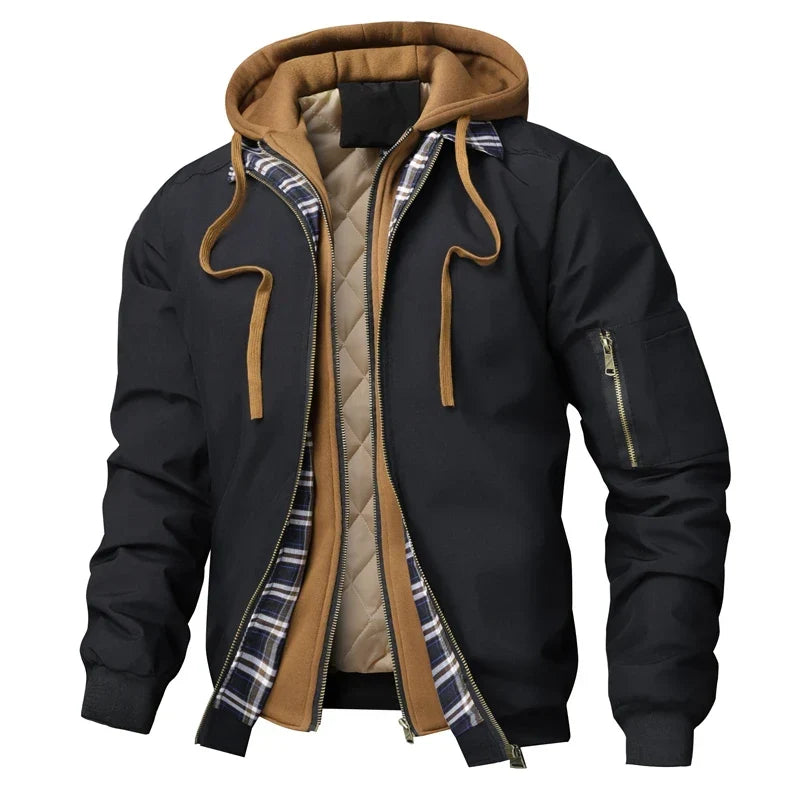 Men's Hooded Winter Parka – Windproof