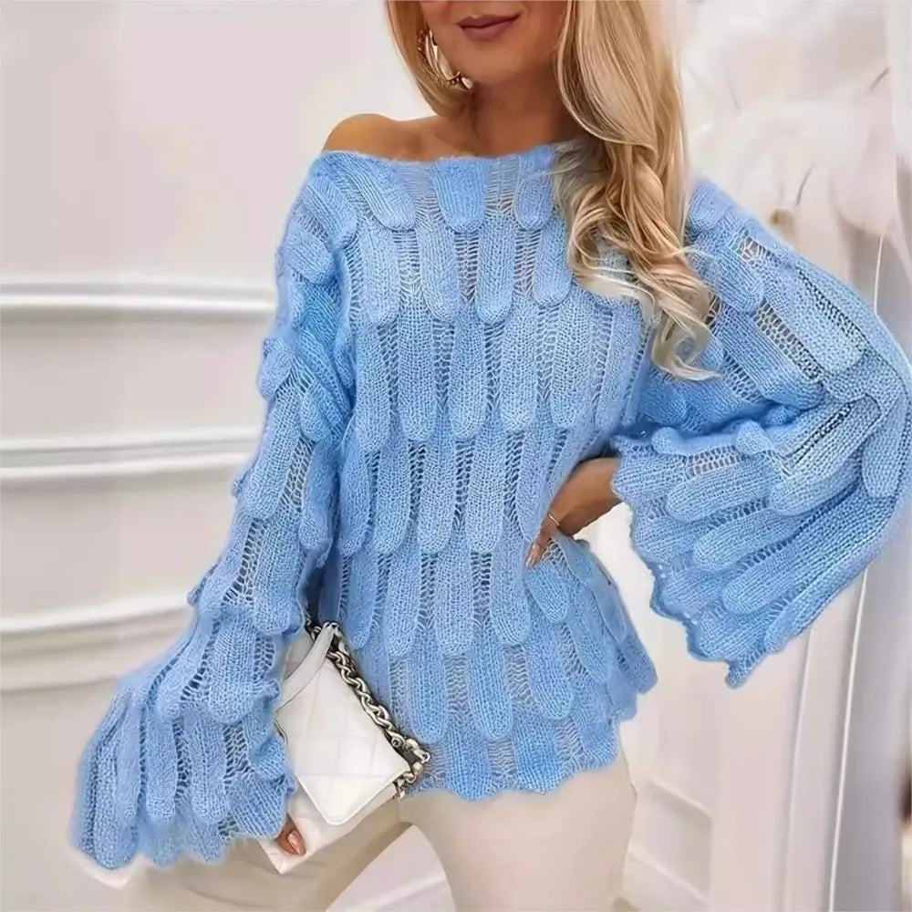 Women's Light Feather Knit Top