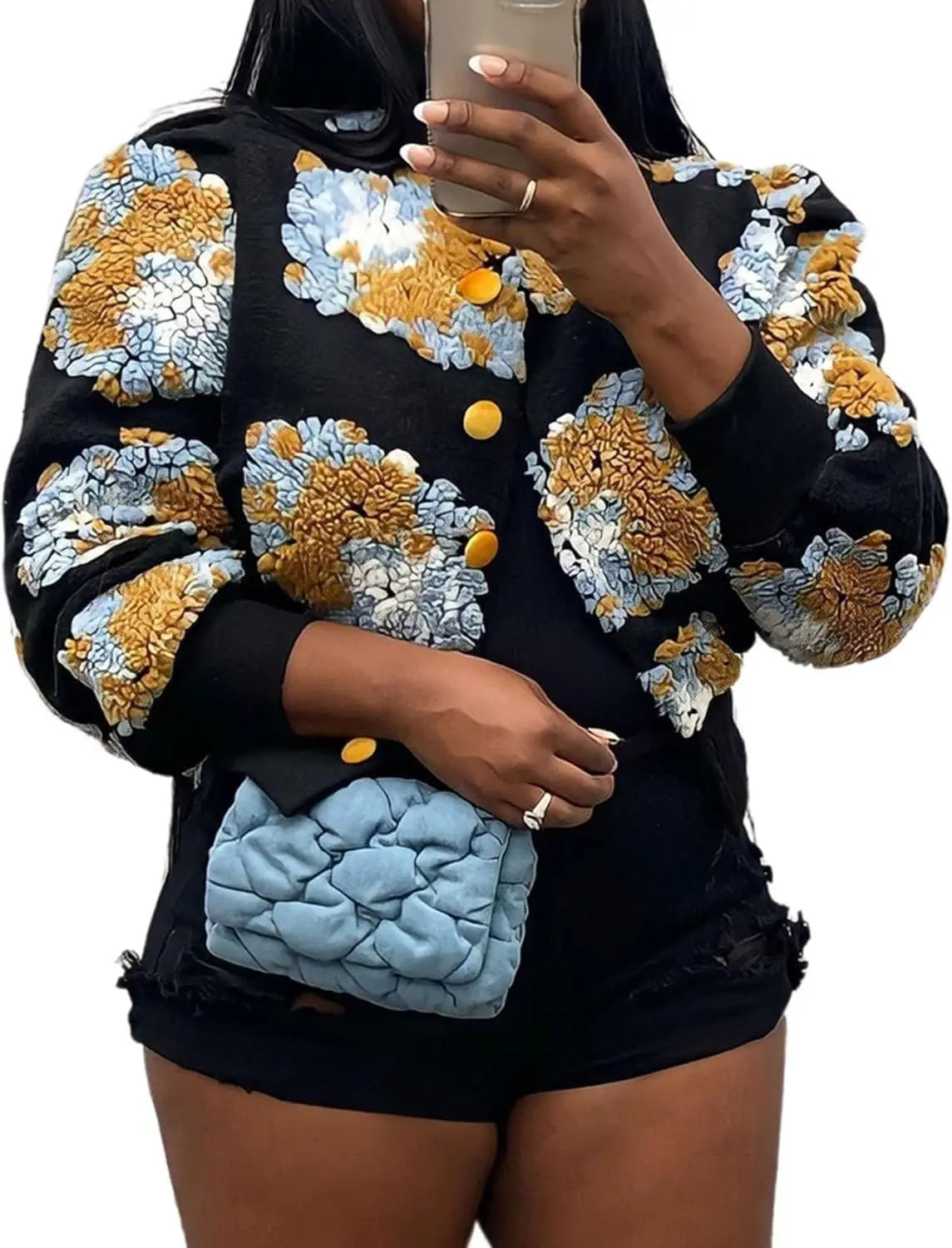 Women's Short Jacquard Jacket
