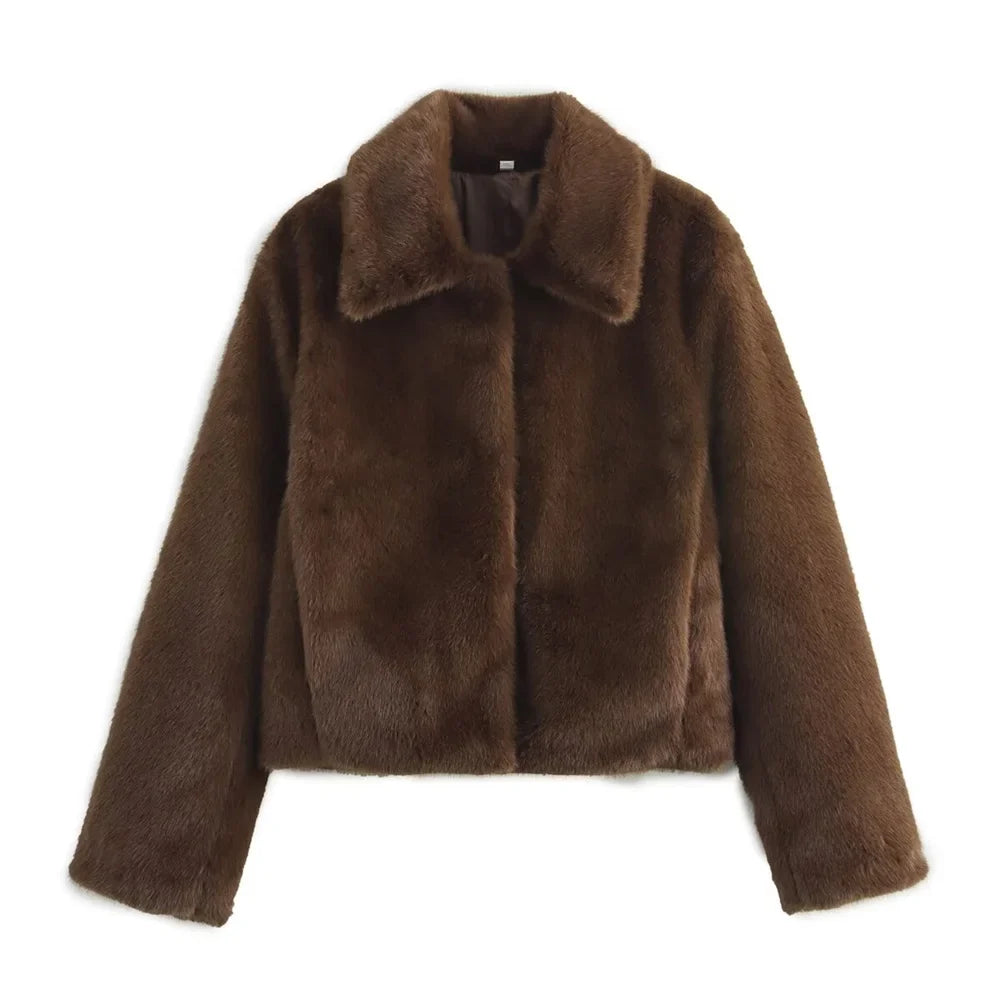 Women's Relaxed Brown Jacket