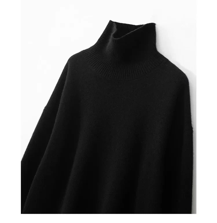 Women's Cashmere Blend High Neck Knit