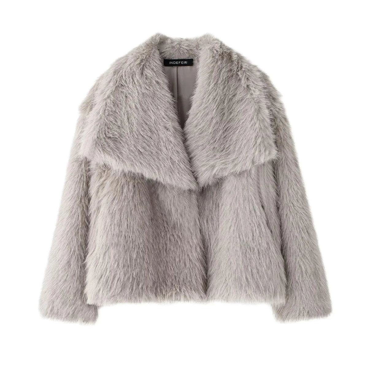 Women's Brown Faux Fur Coat