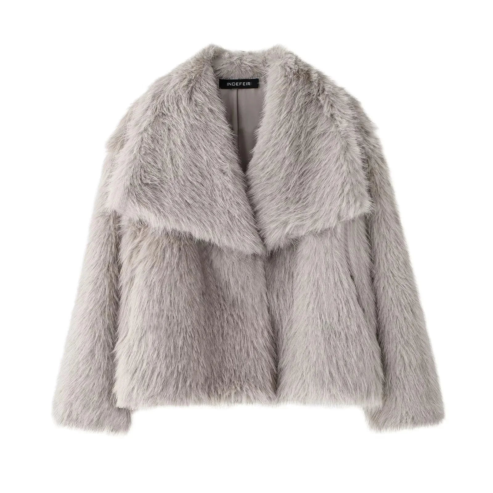 Women's Brown Faux Fur Coat