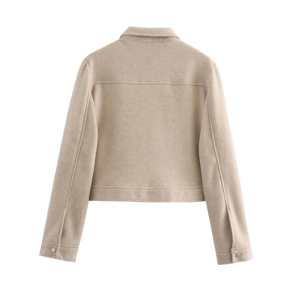 Women's Plain Zip Winter Coat