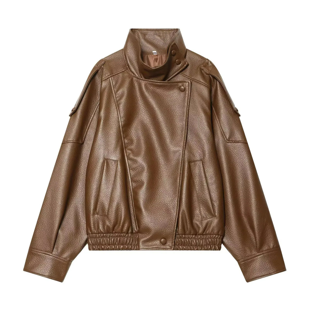 Women's Black Faux Leather Jacket