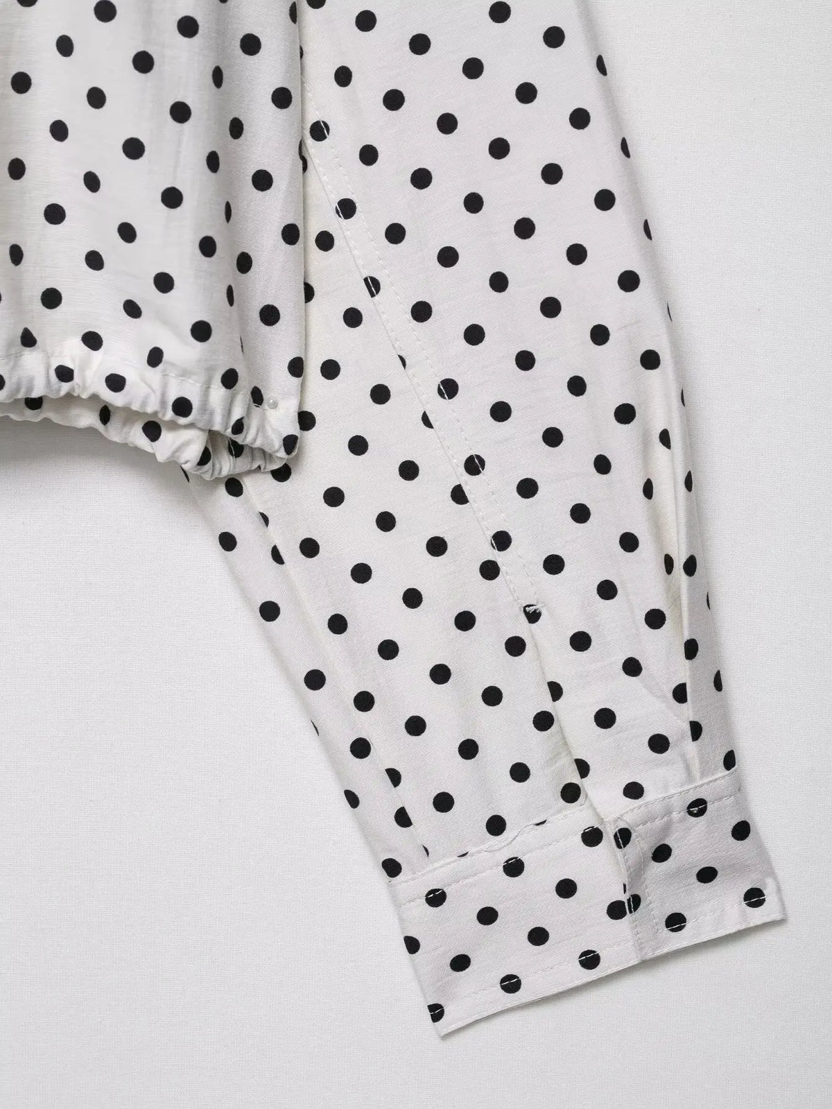 Women's Polka Dot Turtleneck Coat
