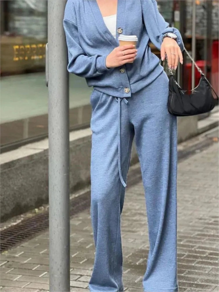 Women's Knit Two Piece Lounge Set