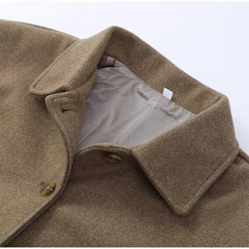 Women's Wool Jacket with Pleats