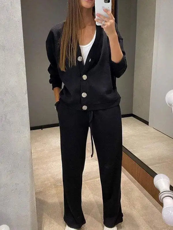 Women's Knit Two Piece Lounge Set