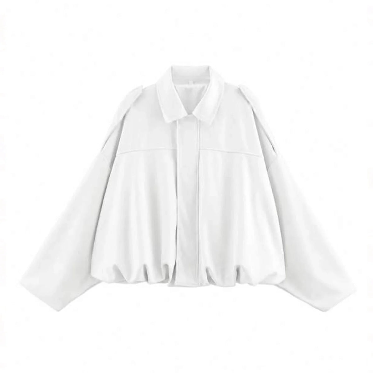 Women's Batwing Suede Texture Coat