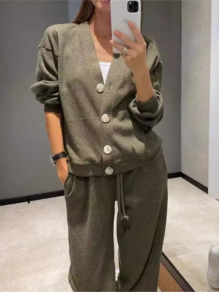 Women's Knit Two Piece Lounge Set
