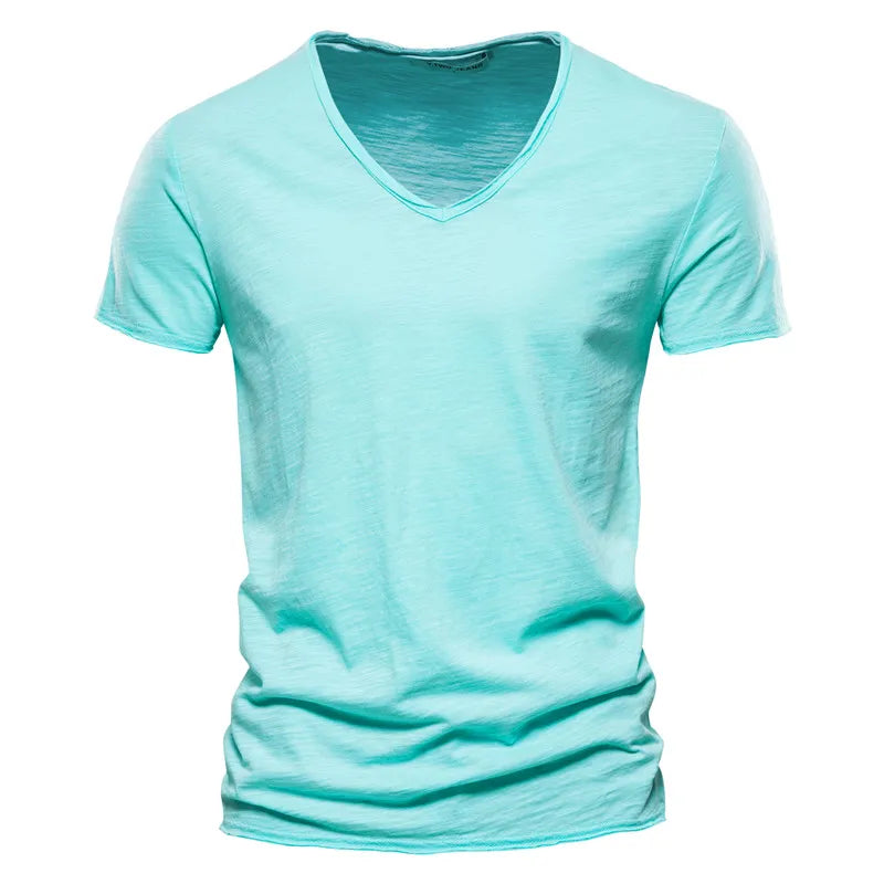 The New Orleans Men's Casual Cotton V Neck T Shirt