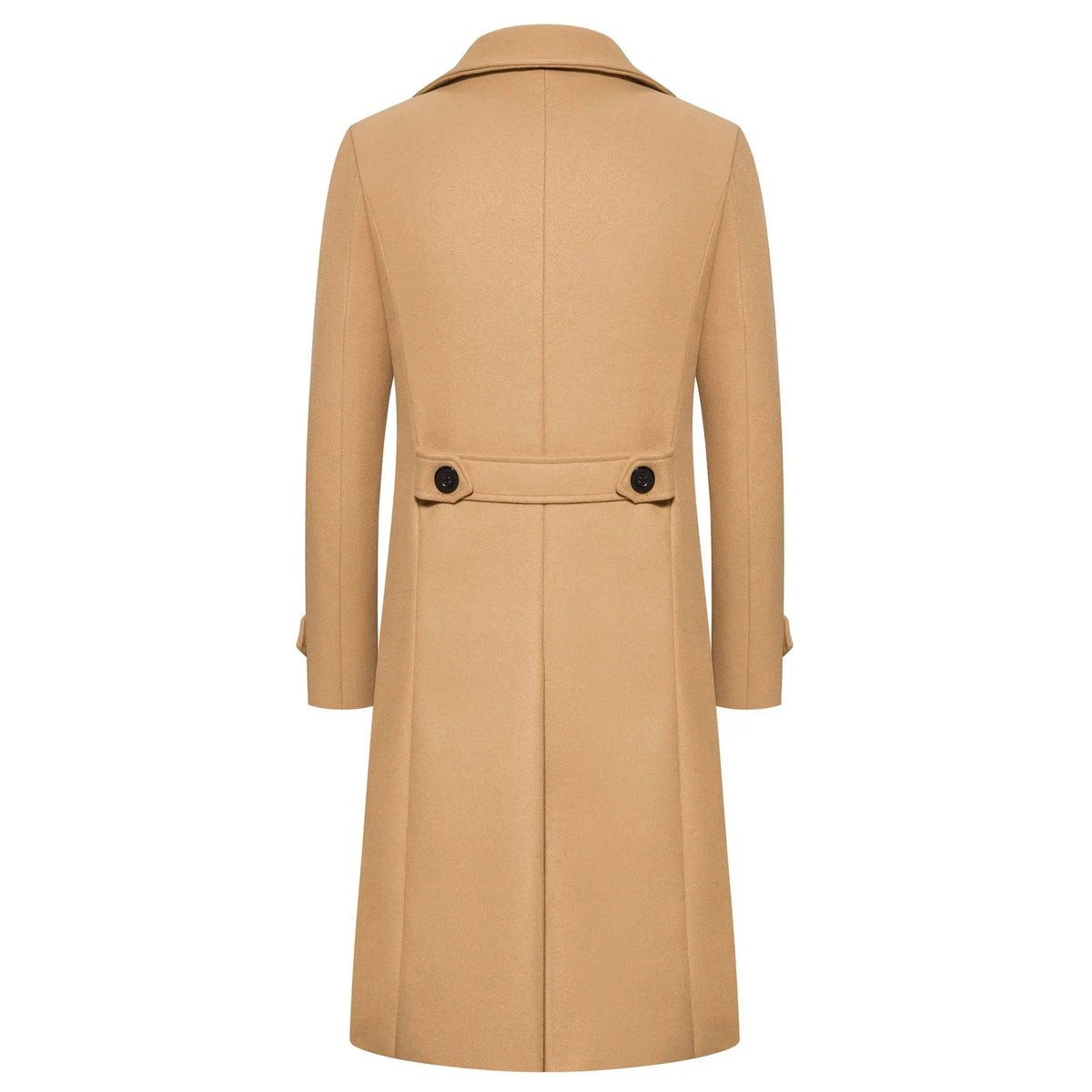 Men's Slim Wool Coat – Long Double Breasted