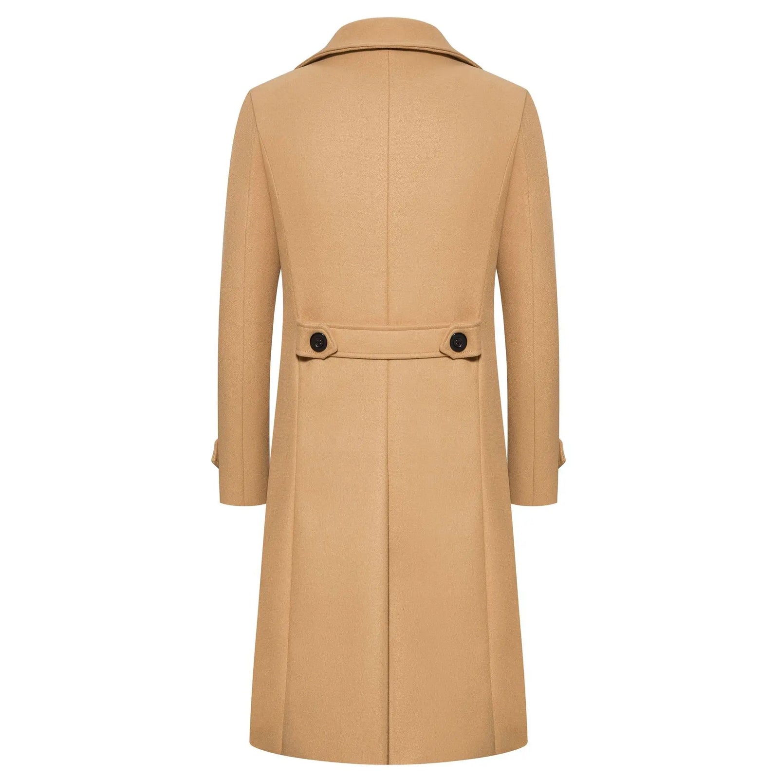 Men's Slim Wool Trench Coat – Double Breasted
