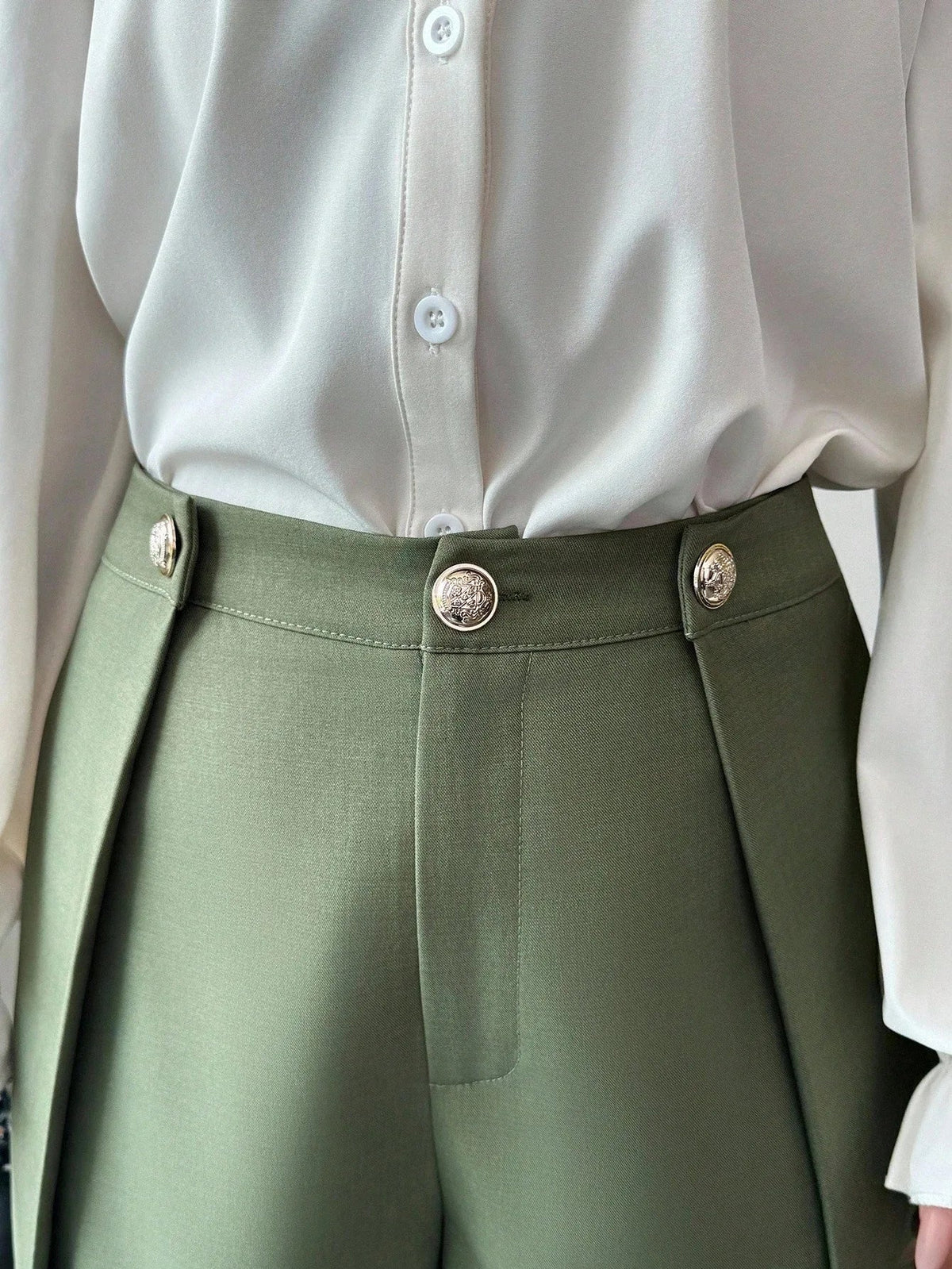 Women's Drapey Wide Leg Trousers