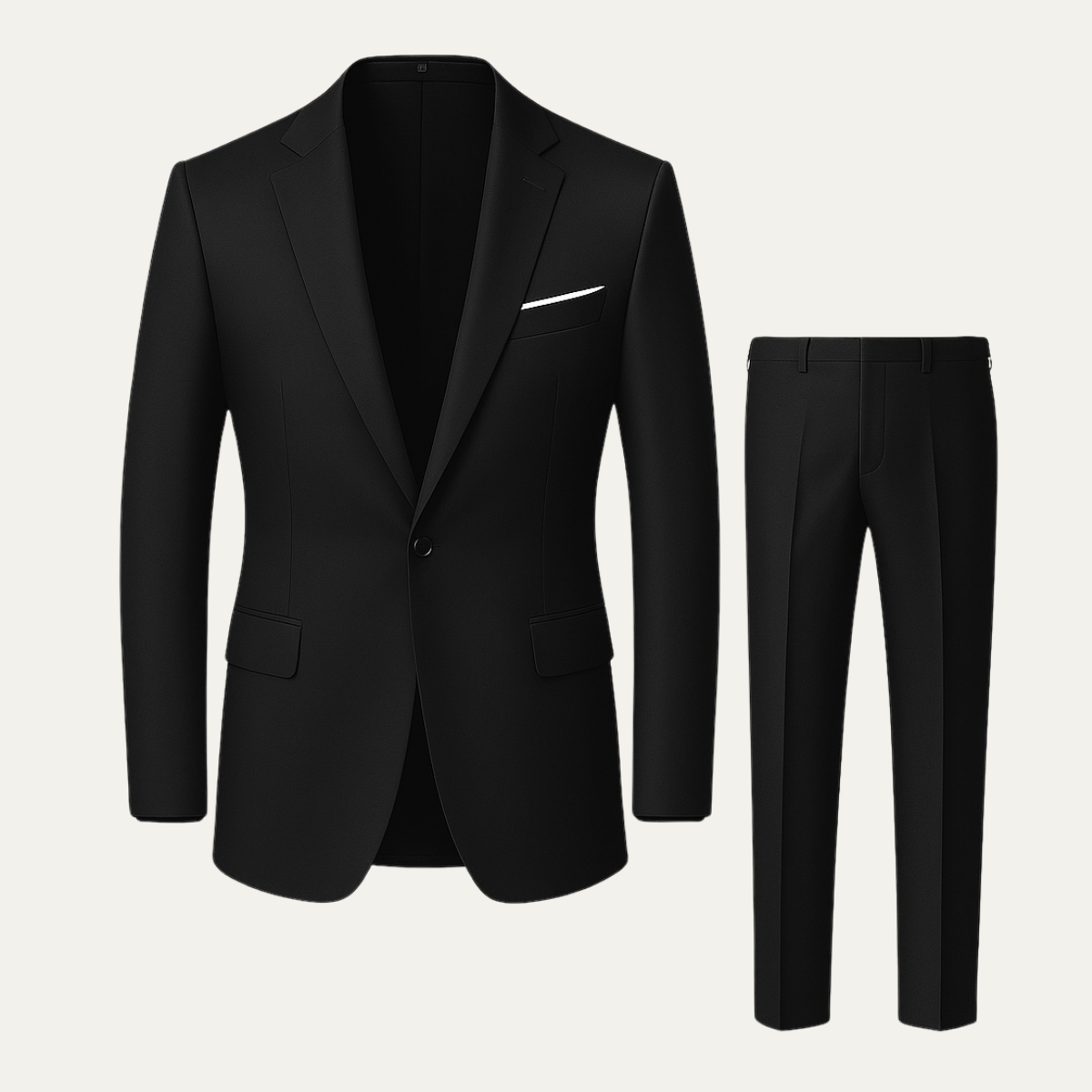 The Barbaresco Men’s Elegant Slim Fit Suit Set – Business Blazer & Trousers