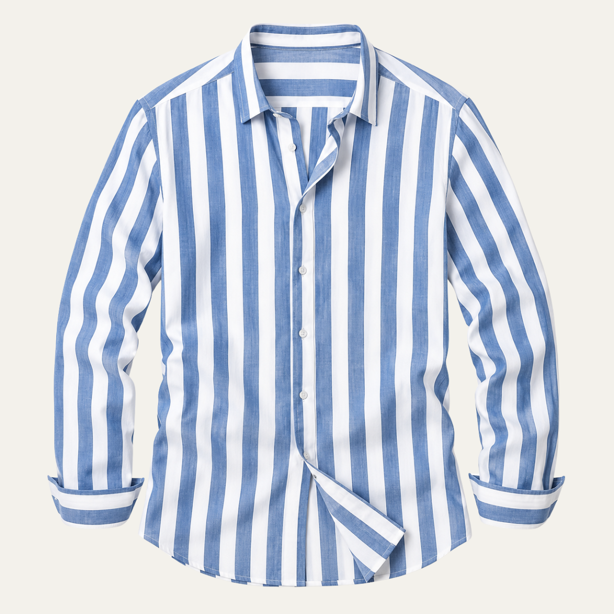 The Cleveland Men's Lightweight Stripe Linen Shirt