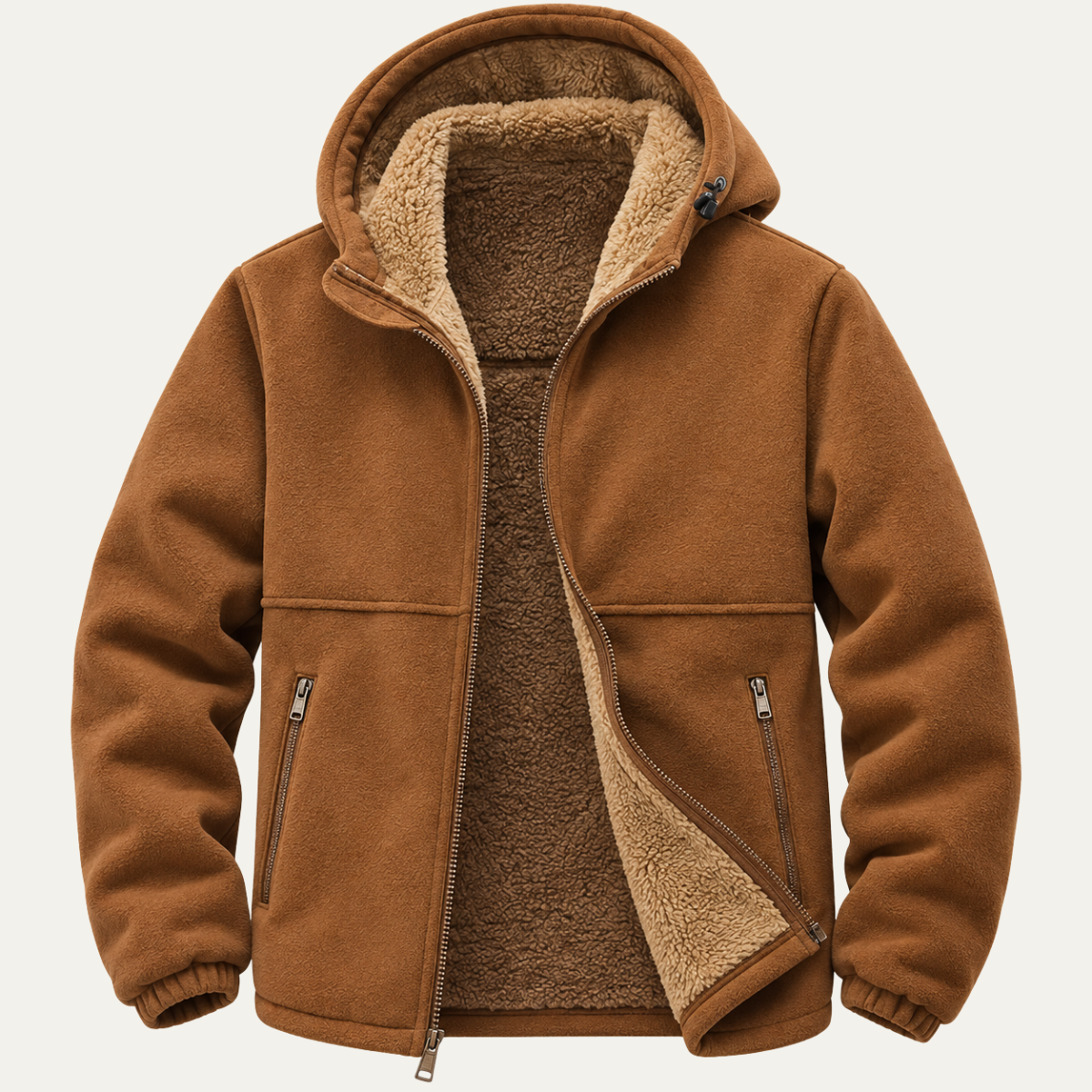 Men's Hooded Wool Coat – Warm Lined