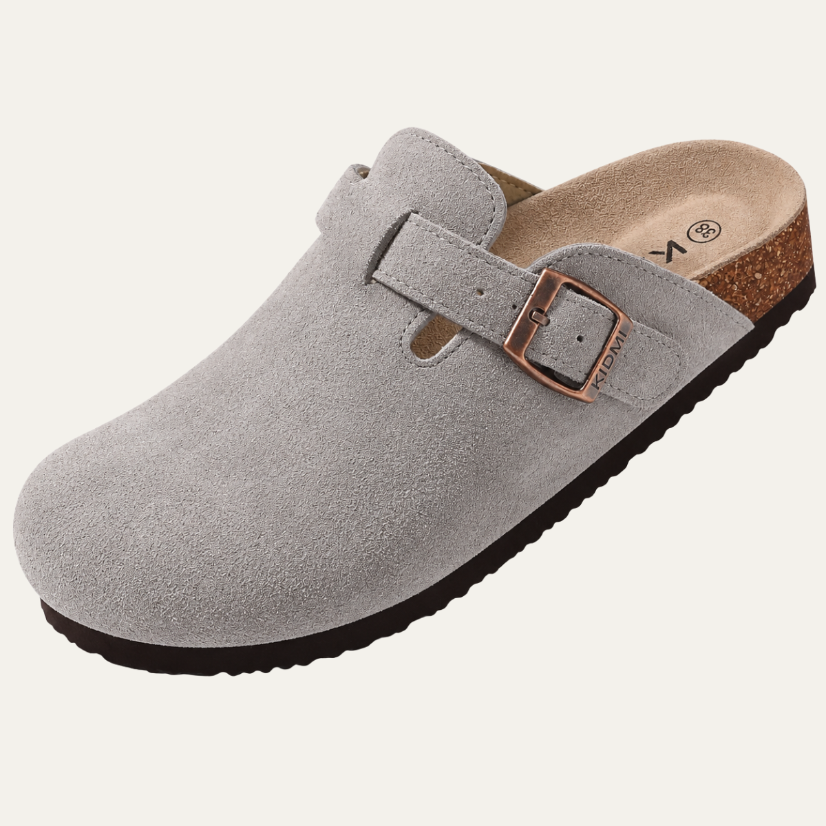The Angel Men's Suede Buckle Comfort Clogs