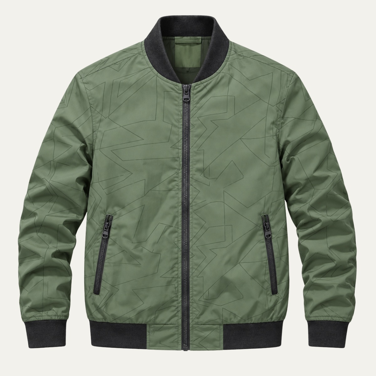 Men's Casual Bomber Jacket – Loose Fit