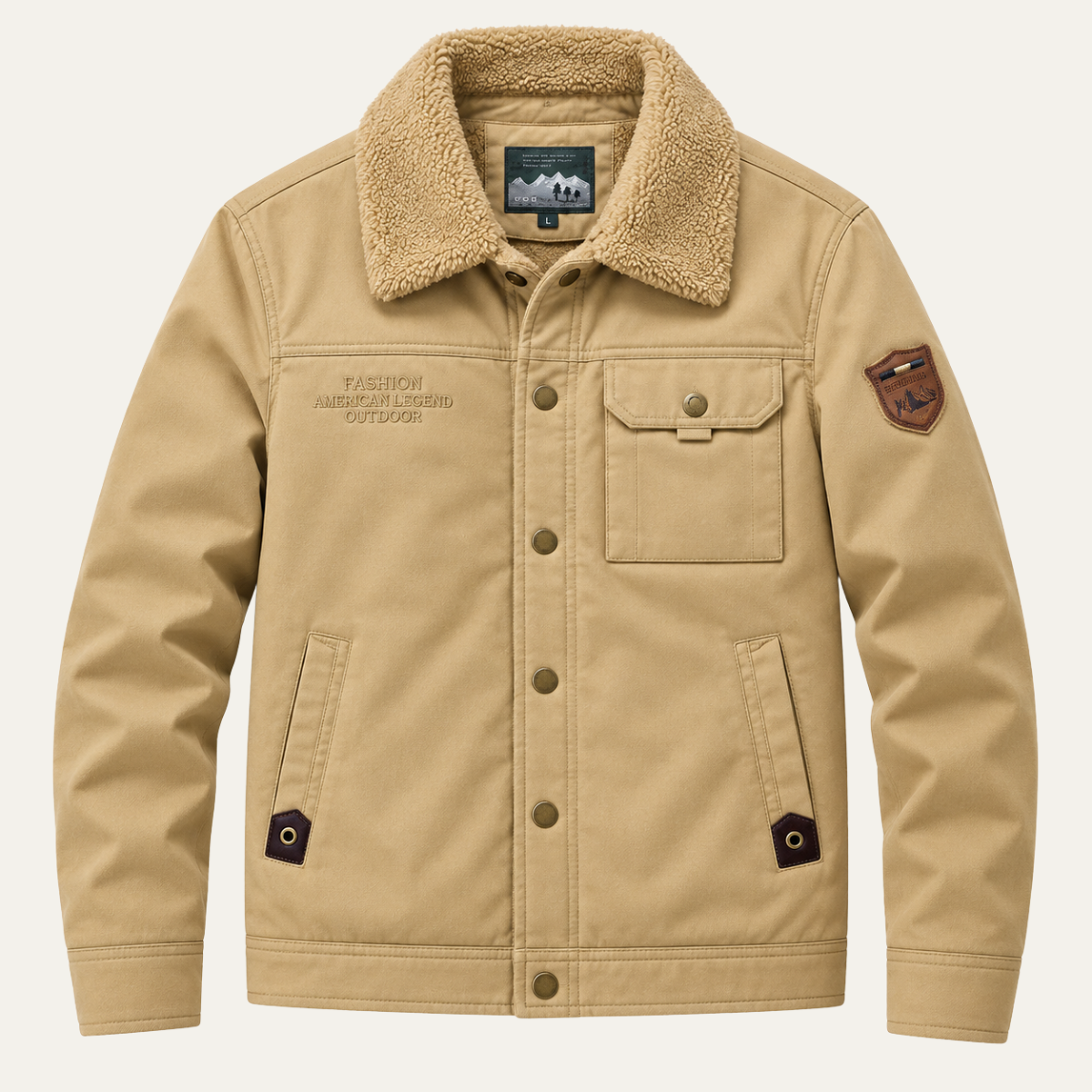 Men's Fur Trim Winter Coat – Thermal Fleece