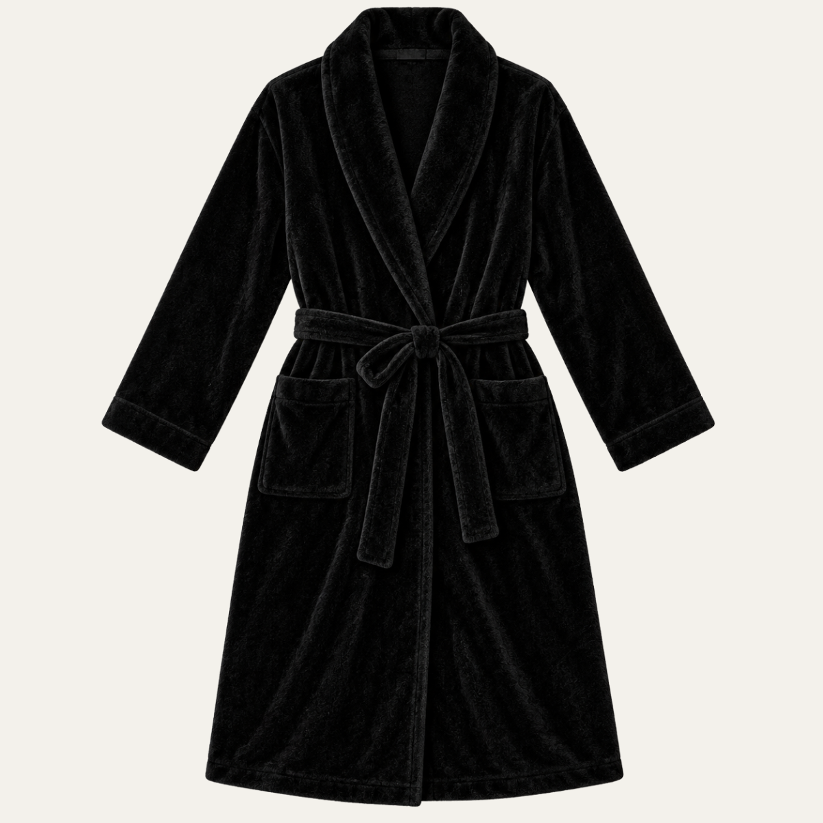 Women's Fluffy Dressing Gown – Plush Robe with Belt
