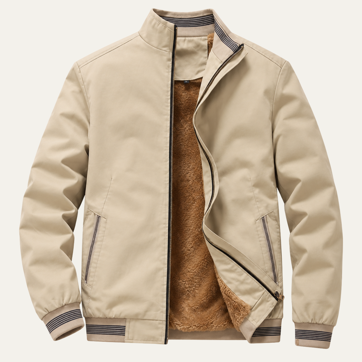 Men's Fleece Lined Jacket – Zip Front